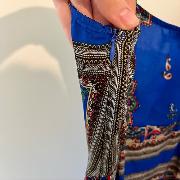 Cobalt Strappy Wrap Front Bodycon Dress - Picture 9 of 12